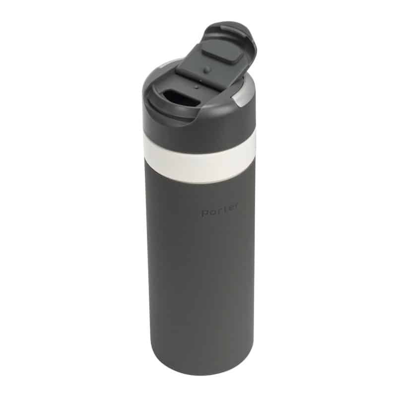 Custom W&P Drink Through Insulated Ceramic Bottle -20 oz - Charcoal - 3