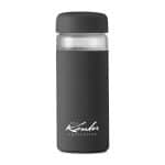 Custom W&P Wide Mouth Glass Bottle 16 Oz. - Charcoal